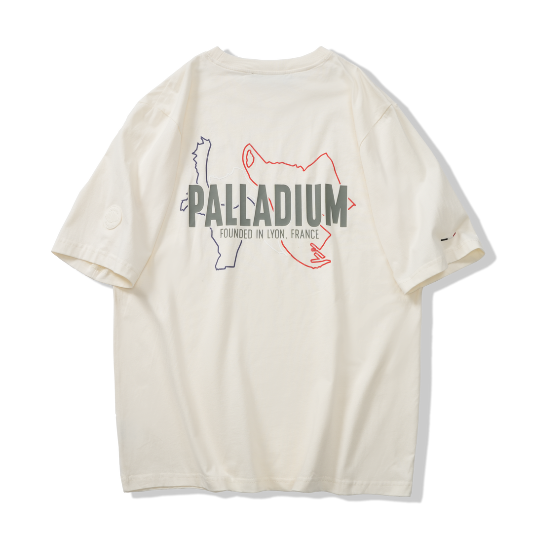 S/S TEE LYON MAP STAR WHITE