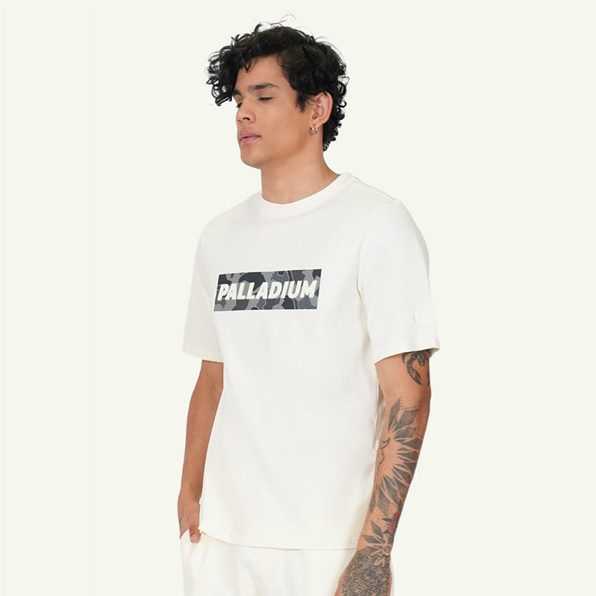 S/S TEE CAMO BANNER MEN'S T-SHIRT STAR WHITE