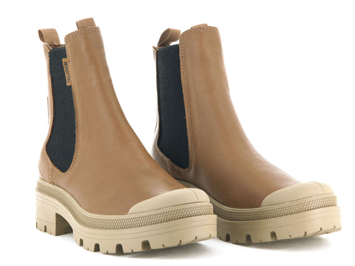 PALLABASE CHELSEA LEATHER DEAR BROWN