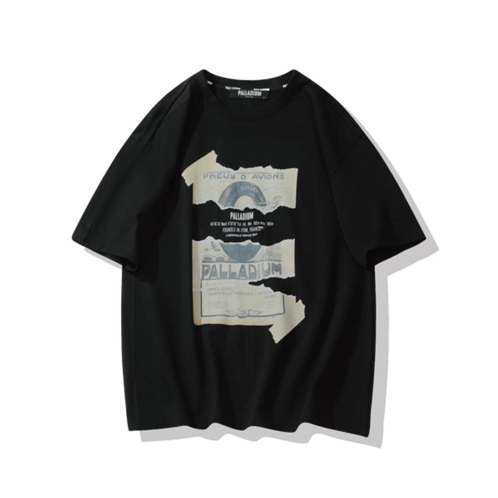 Ht Tee Print Vintage Anthracite