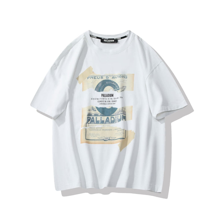 Ht Tee Print Vintage Star White
