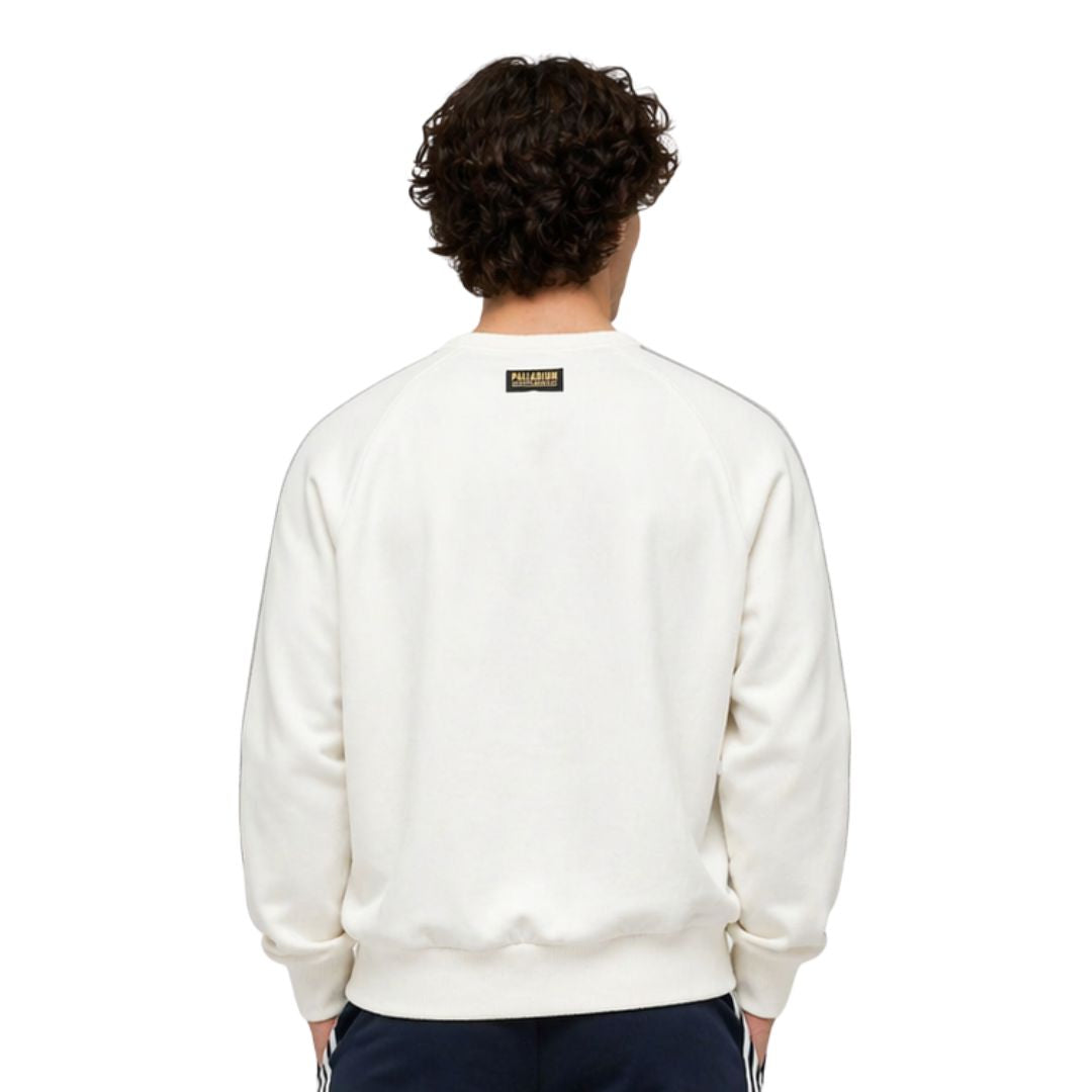 Men'S Vintage Palladium Logo Sweatshirt Creamy White