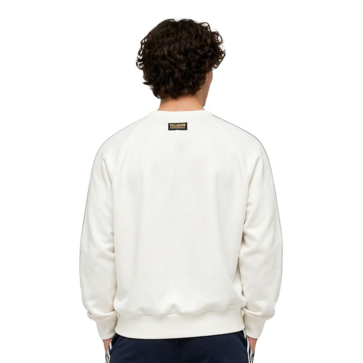 Men'S Vintage Palladium Logo Sweatshirt Creamy White