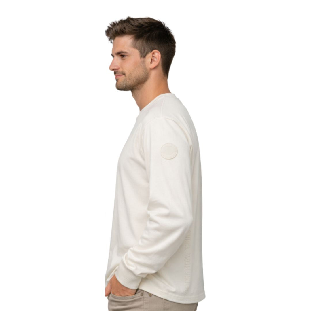 L/S Tee Gps Print Star White 108359-116