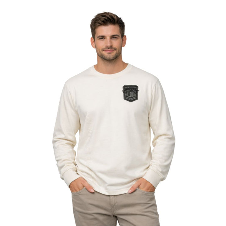 L/S Tee Gps Print Star White 108359-116