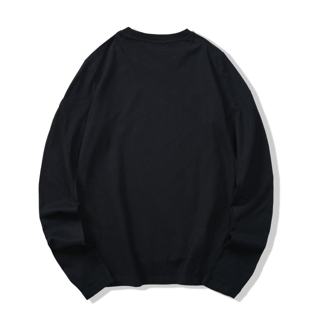 L/S TEE GPS PRINT ANTHRACITE