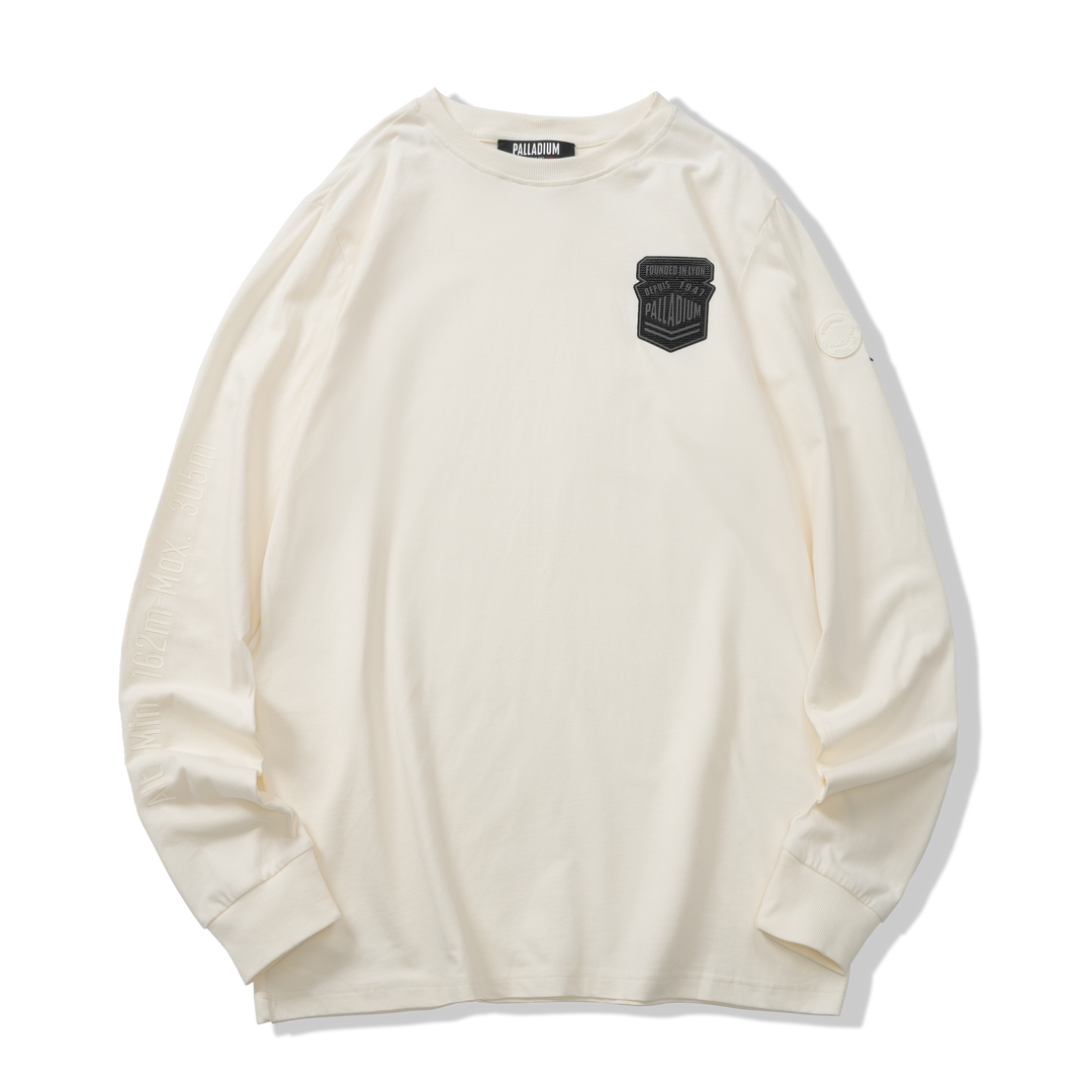 L/S TEE GPS PRINT WOMEN'S SWEATSHIRT STAR WHITE