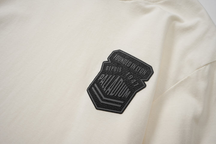 L/S TEE GPS PRINT STAR WHITE