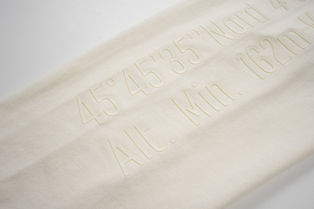 L/S TEE GPS PRINT STAR WHITE