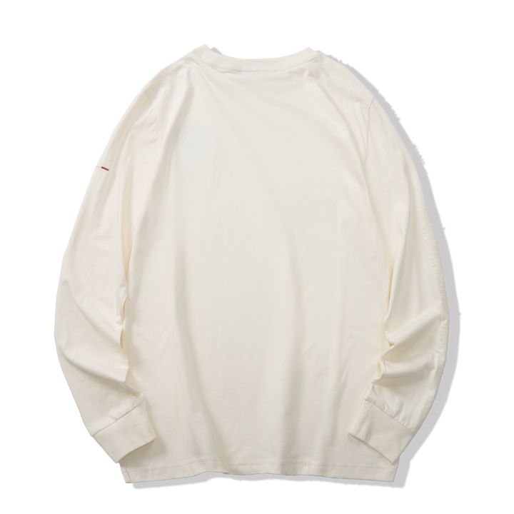 L/S TEE GPS PRINT STAR WHITE