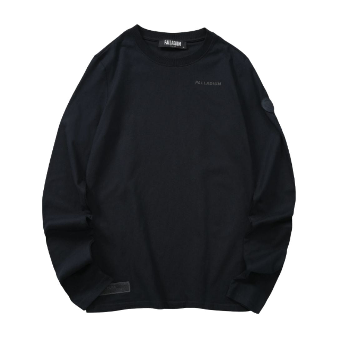 L/S Tee Slv Logo Print Anthracite 108458-009