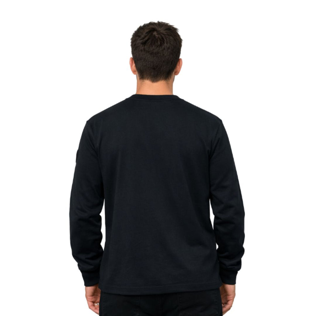 L/S Tee Slv Logo Print Anthracite 108458-009