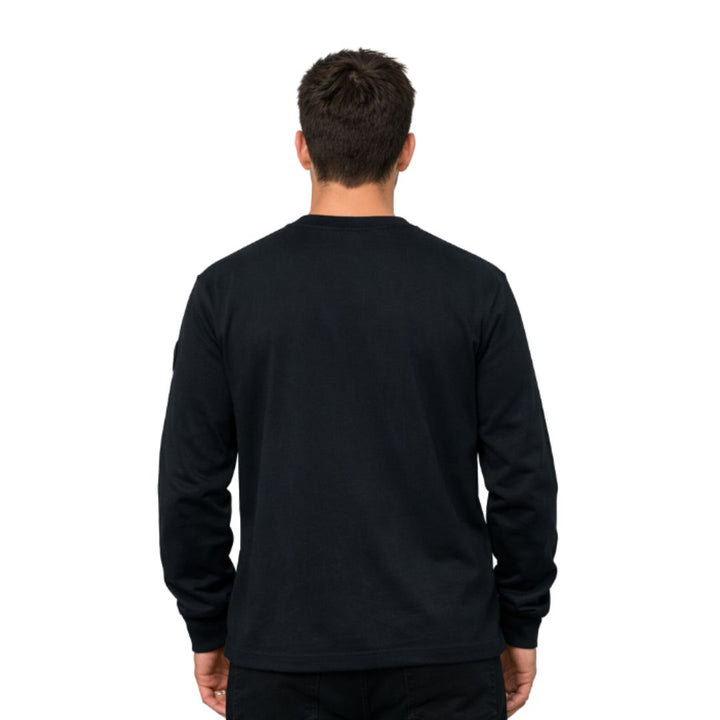 L/S Tee Slv Logo Print Anthracite 108458-009