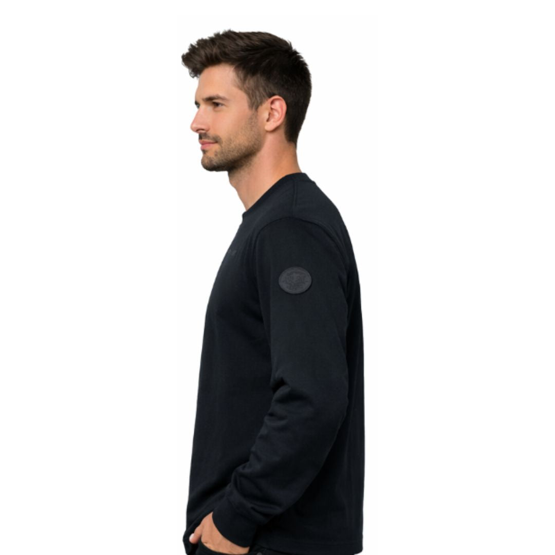 L/S Tee Slv Logo Print Anthracite 108458-009