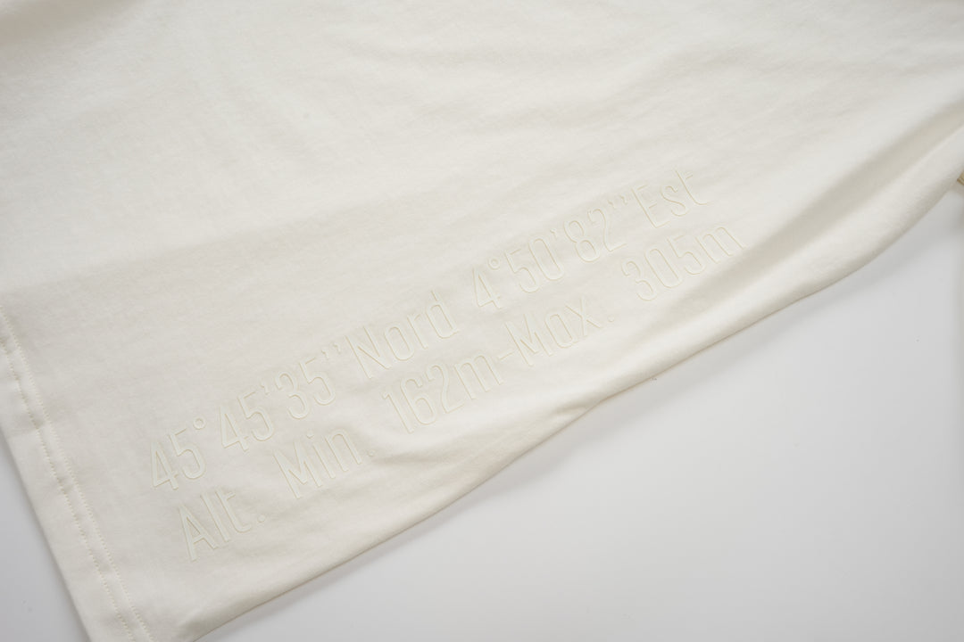 L/S TEE SLV LOGO PRINT STAR WHITE