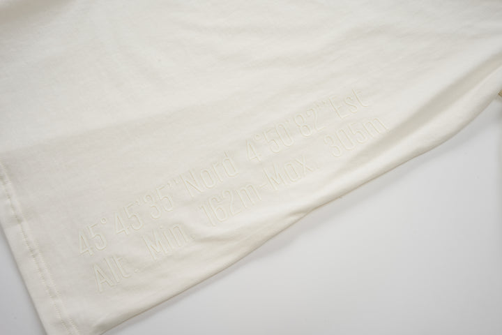 L/S TEE SLV LOGO PRINT STAR WHITE