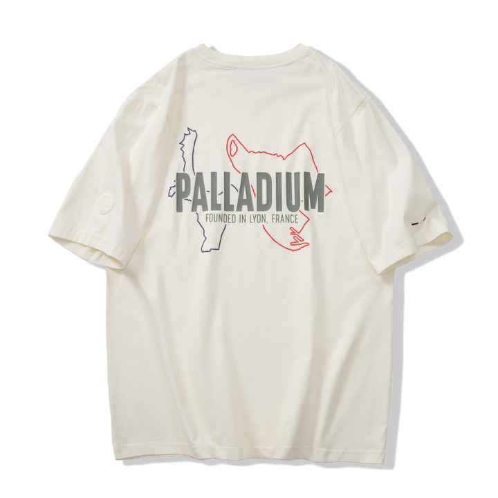 S/S TEE LYON MAP STAR WHITE