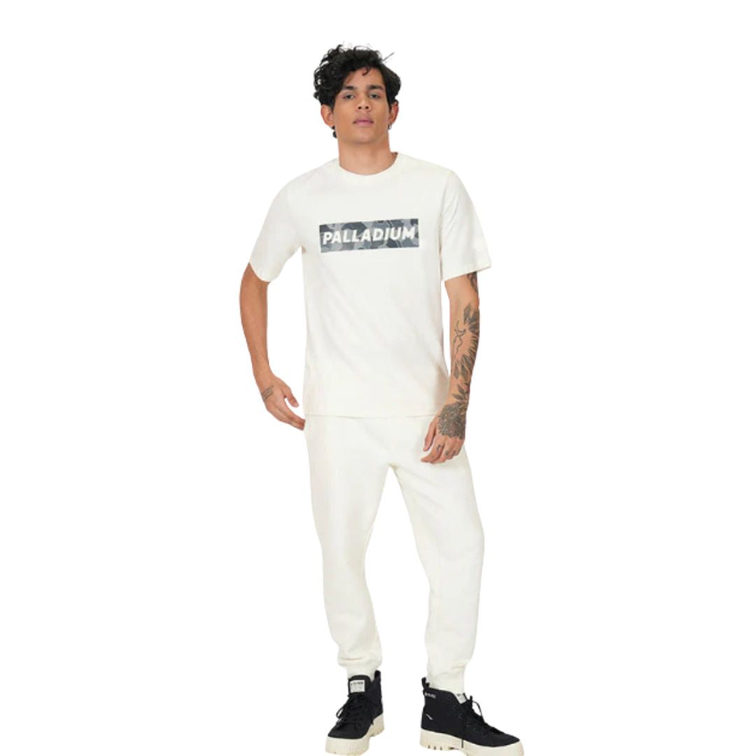 S/S Tee Camo Banner Men'S T-Shirt Star White 108483-116