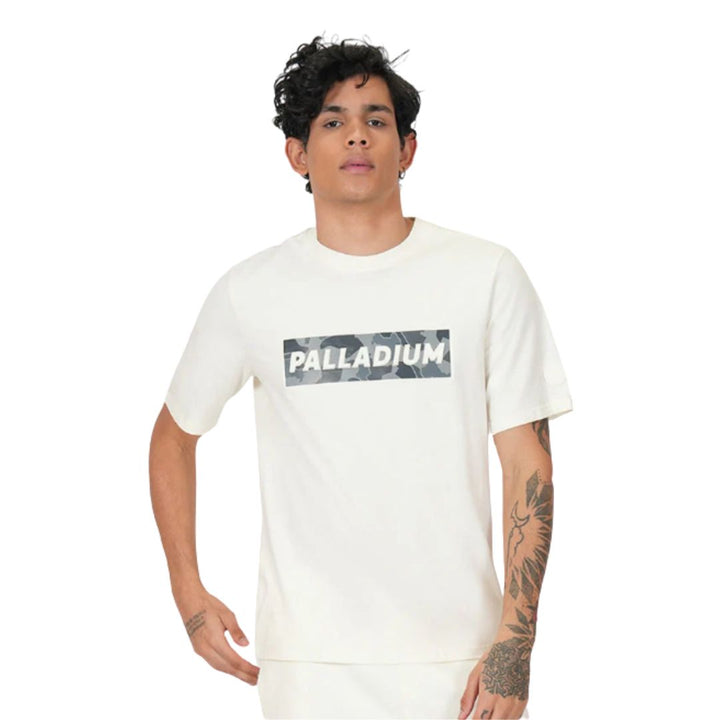 S/S Tee Camo Banner Men'S T-Shirt Star White 108483-116