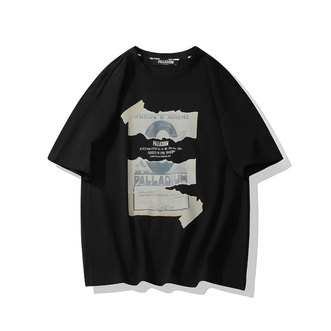 Ht Tee Print Vintage Anthracite 109295-009