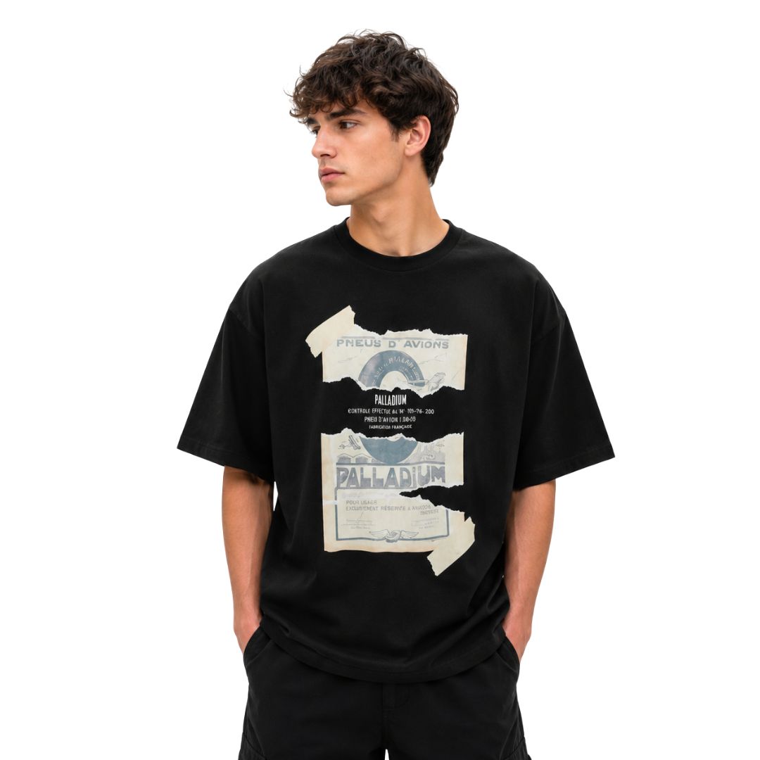 Ht Tee Print Vintage Anthracite 109295-009