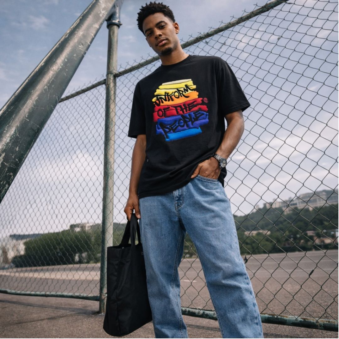 Mt Tee Print Rainbow 109314-009