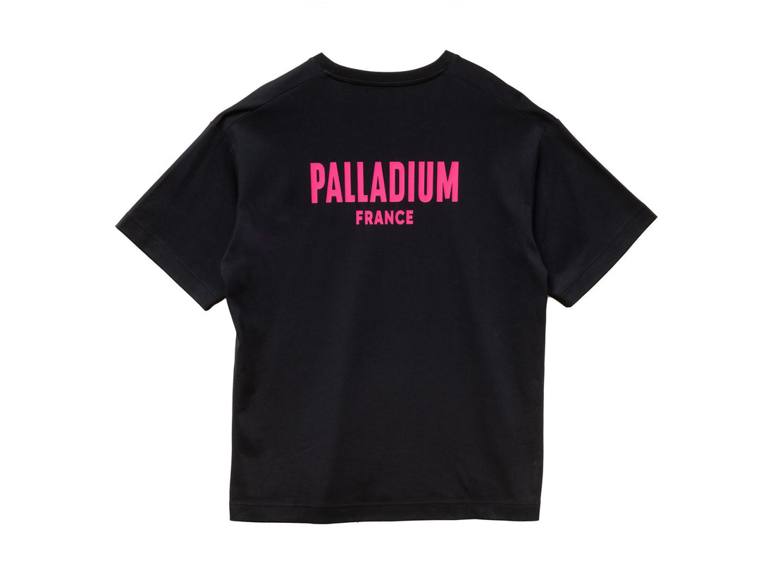 UNISEX PALLADIUM FRANCE LOGO COTTON T-SHIRT BLACK