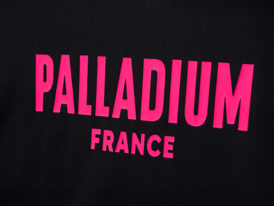 UNISEX PALLADIUM FRANCE LOGO COTTON T-SHIRT BLACK