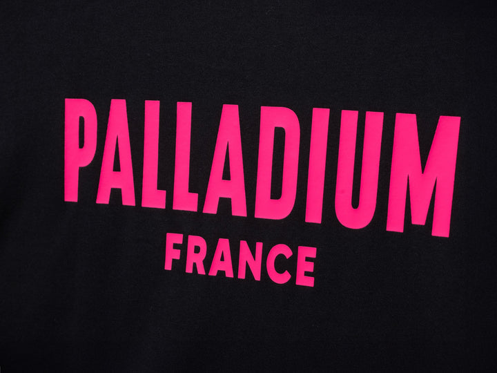 UNISEX PALLADIUM FRANCE LOGO COTTON T-SHIRT BLACK