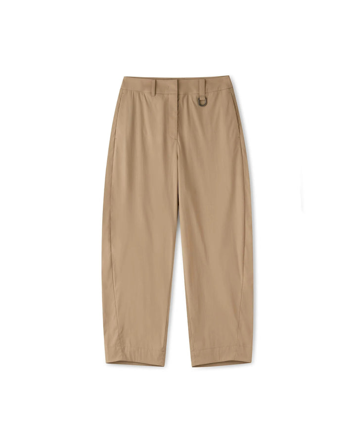 WOMEN'S BARREL LEG PANTS WARM SAND