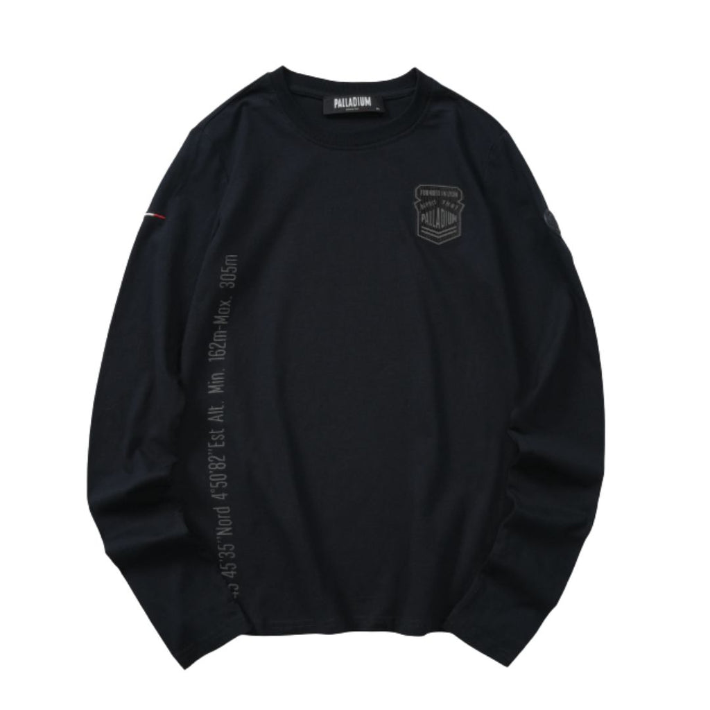 L/S Tee Gps Print Anthracite Men 108359-009