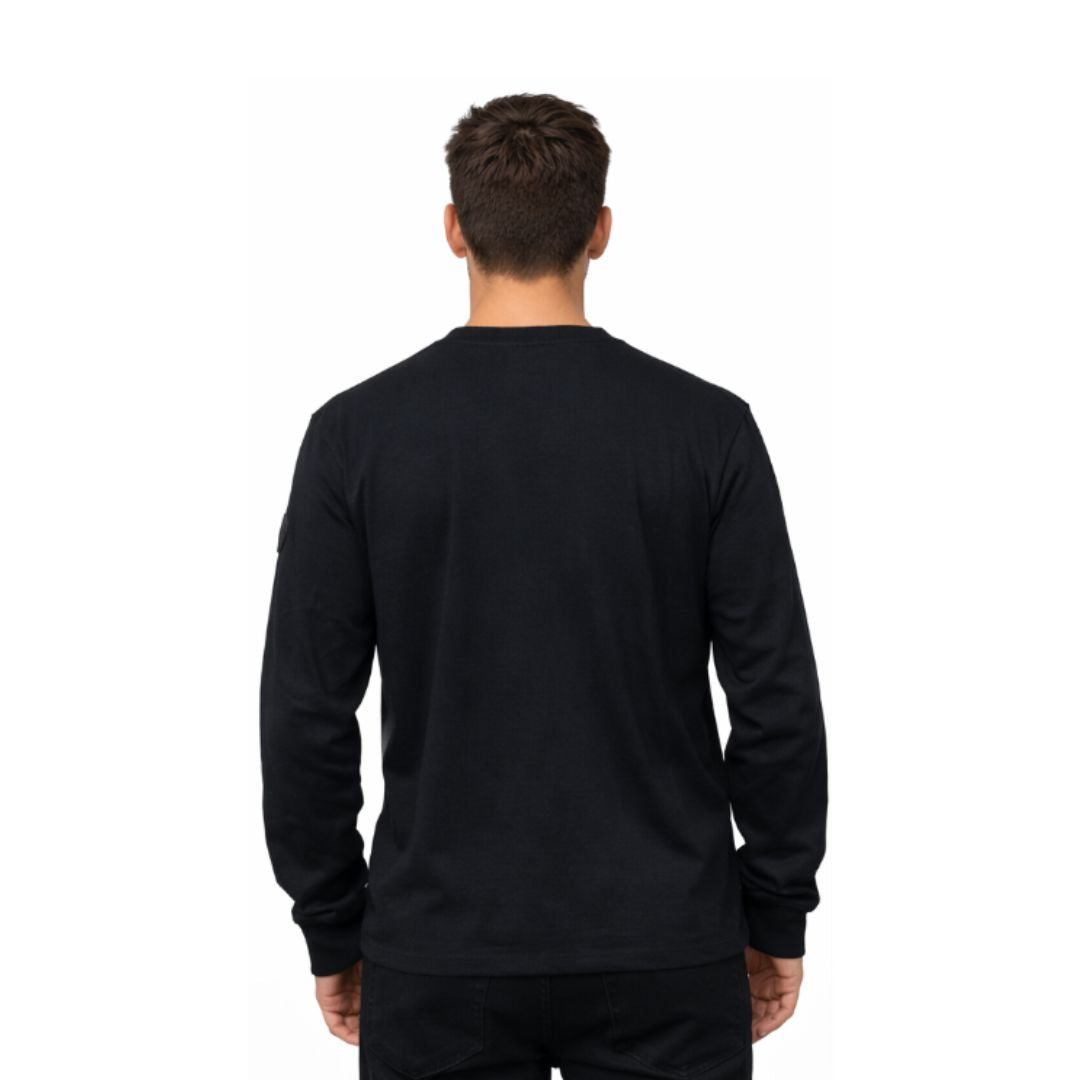 L/S Tee Gps Print Anthracite Men 108359-009