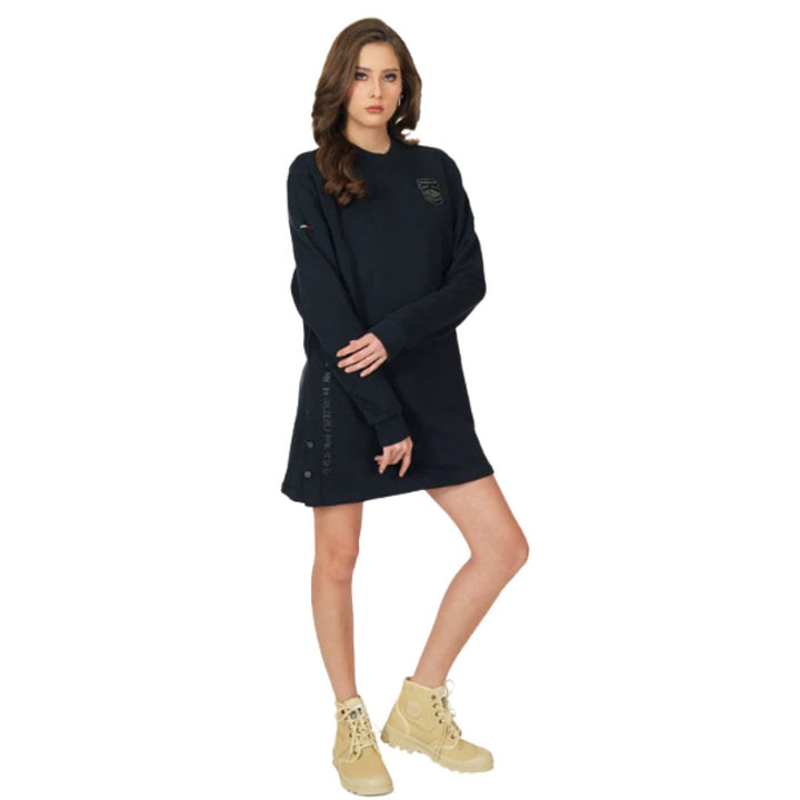 Sweat Dress Avn Patches Women'S Dress Anthracite 198368-009