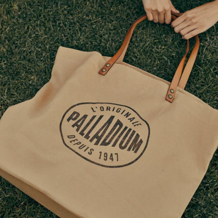 Round Logo Tote Bag Camel Bg587-259