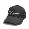 Black cap with 'Palladium' logo on a white background
