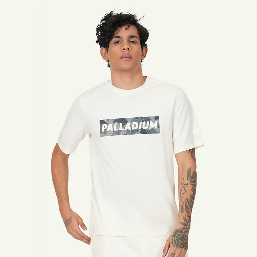 S/S TEE CAMO BANNER MEN'S T-SHIRT STAR WHITE