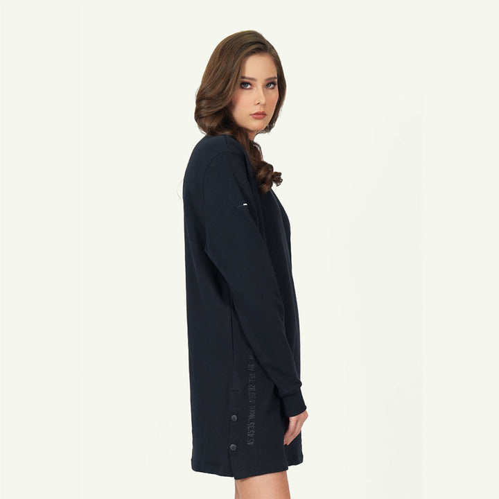 SWEAT DRESS AVN PATCHES WOMEN'S DRESS ANTHRACITE