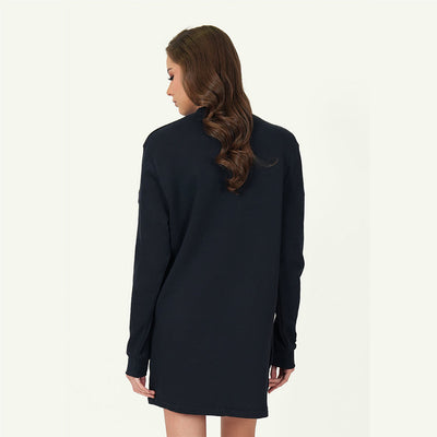 SWEAT DRESS AVN PATCHES WOMEN'S DRESS ANTHRACITE