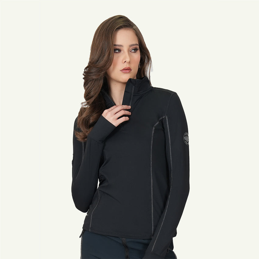 L/S TEE HALF ZIP WOMEN'S JACKET ANTHRACITE