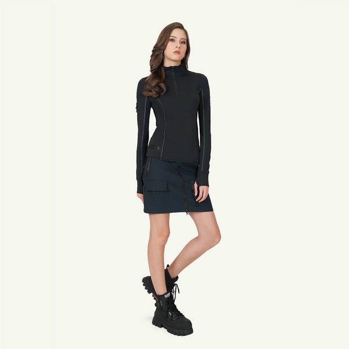 L/S TEE HALF ZIP WOMEN'S JACKET ANTHRACITE