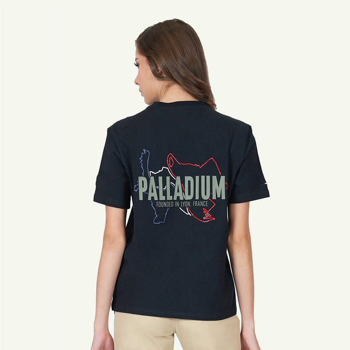 S/S TEE LYON MAP UNISEX'S T-SHIRT ANTHRACITE