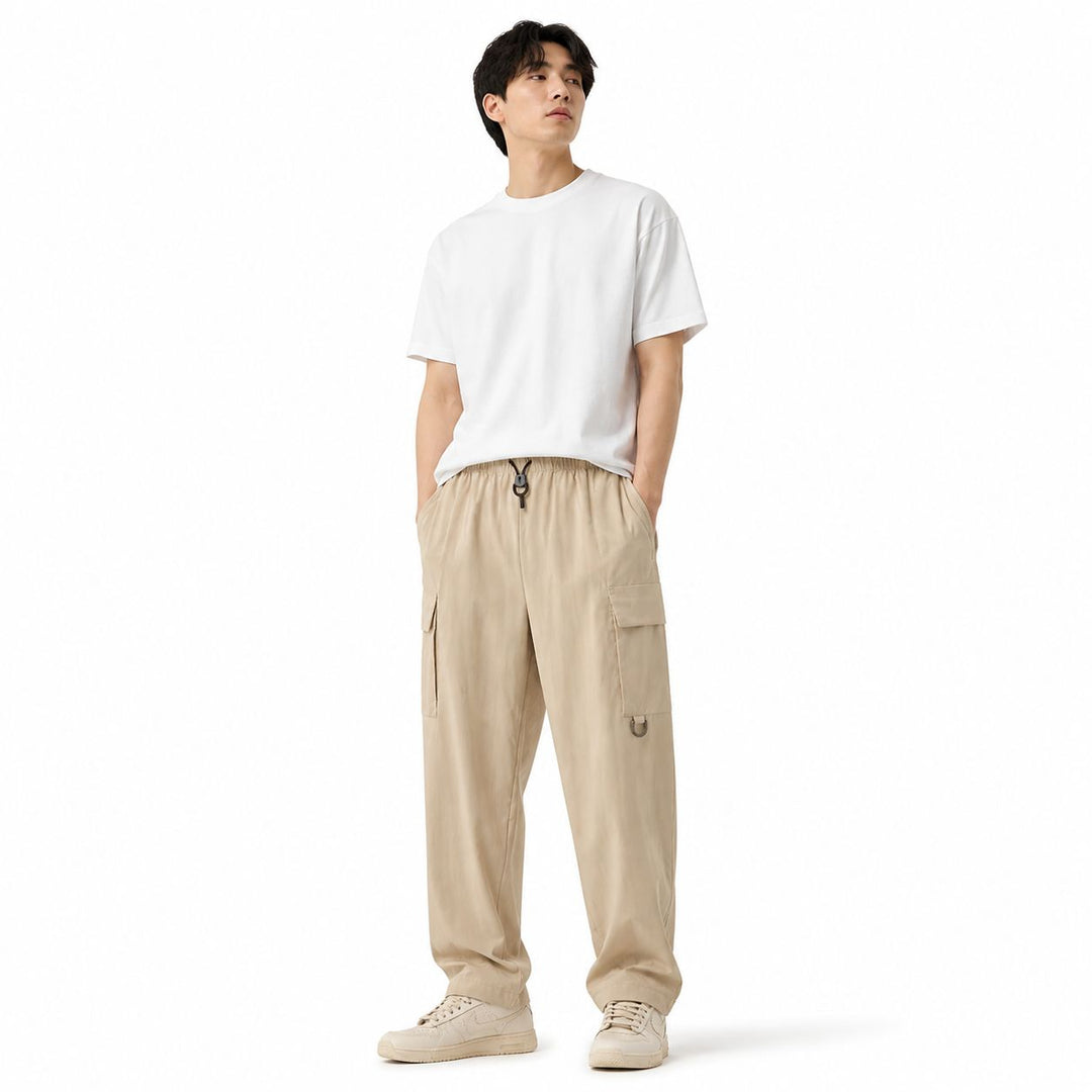 Water-Repellent Pocket Pants Khaki