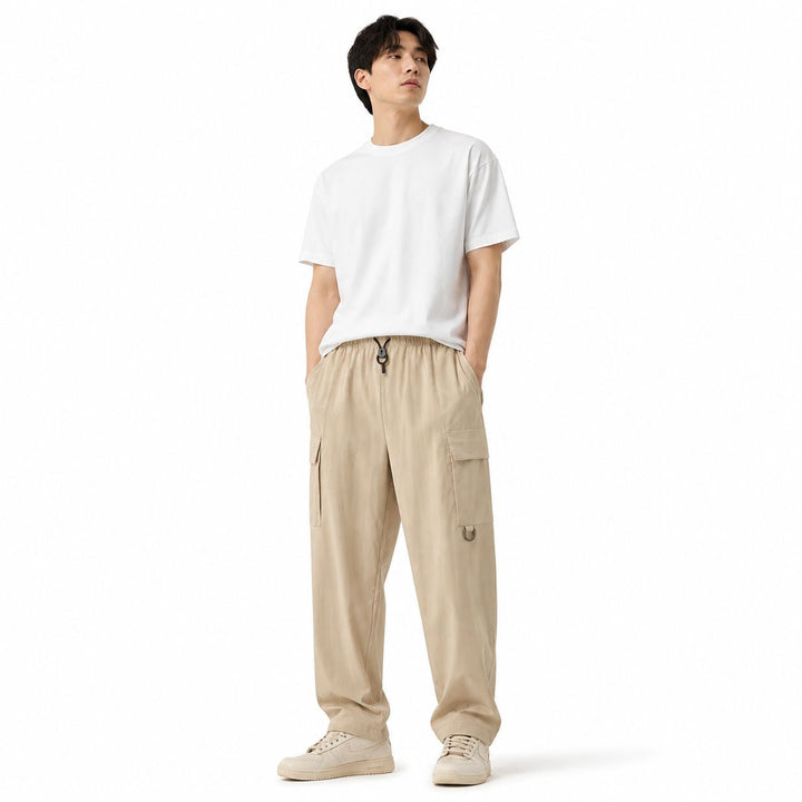 Water-Repellent Pocket Pants Khaki
