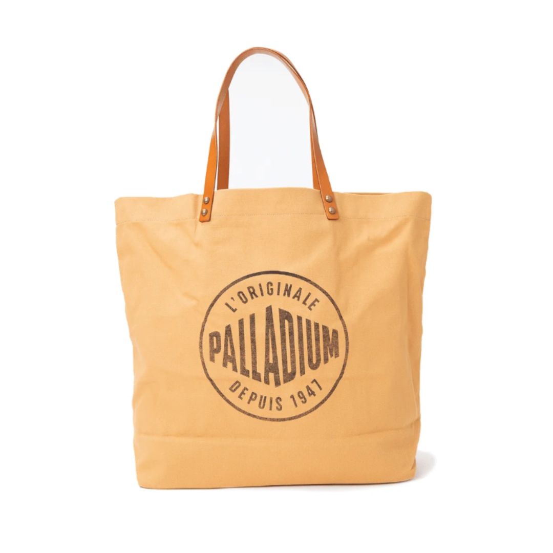 Round Logo Tote Bag Camel Bg587-259