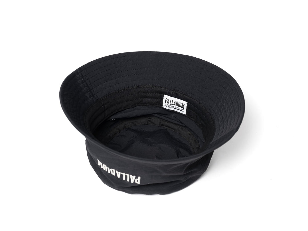 EMB BUCKET HAT Black