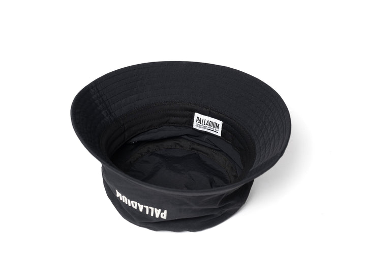 EMB BUCKET HAT Black