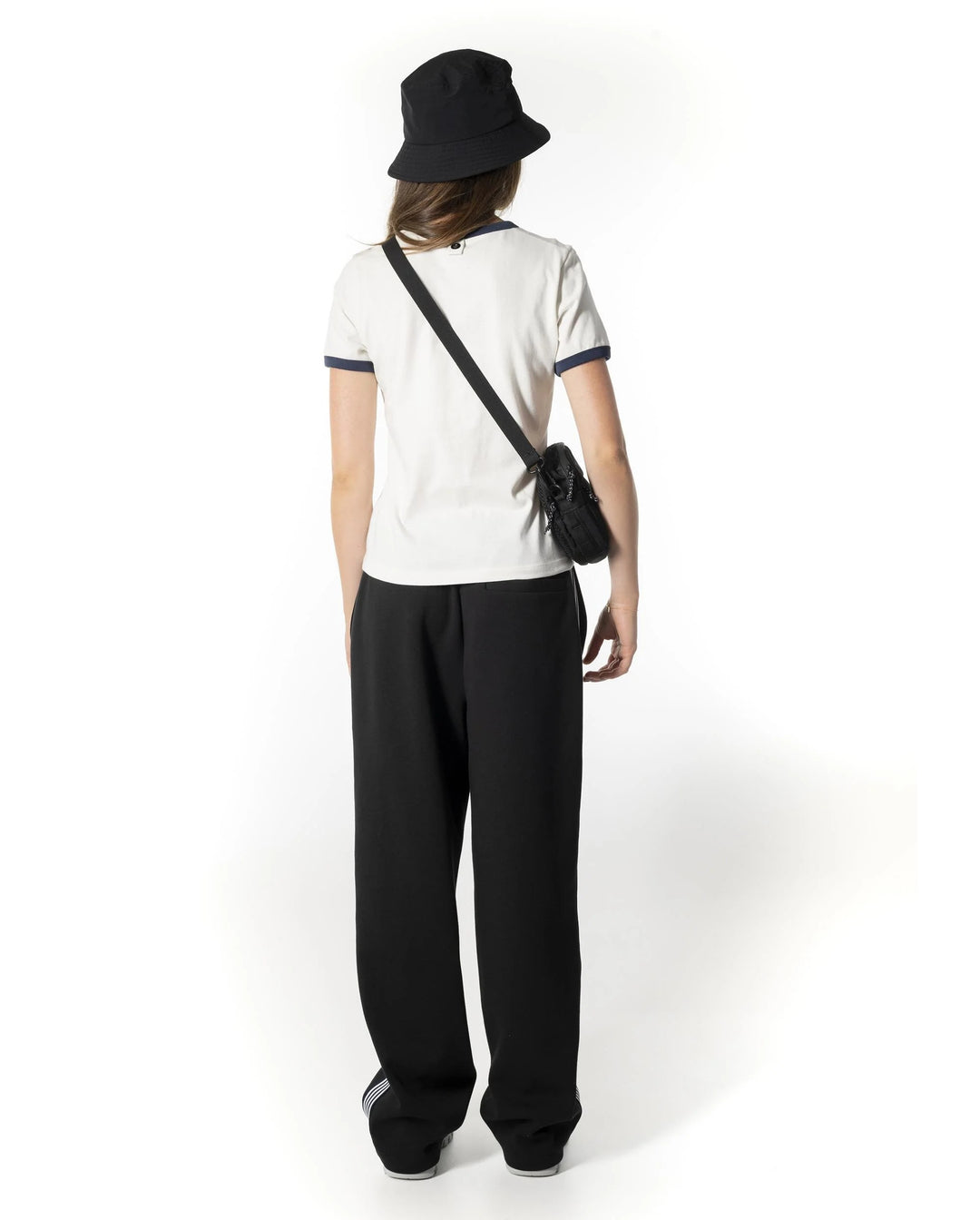 MEN'S LOGO SIDE STRIPES COLOR BLOCKS PANTS BLACK