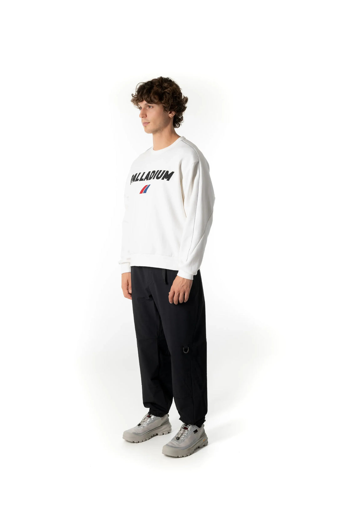 MEN'S VINTAGE PALLADIUM LOGO SWEATSHIRT Creamy White