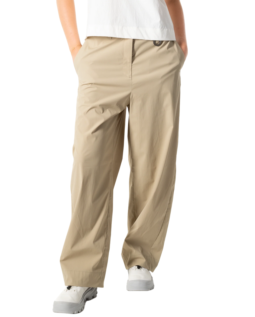 WOMEN'S BARREL LEG PANTS WARM SAND