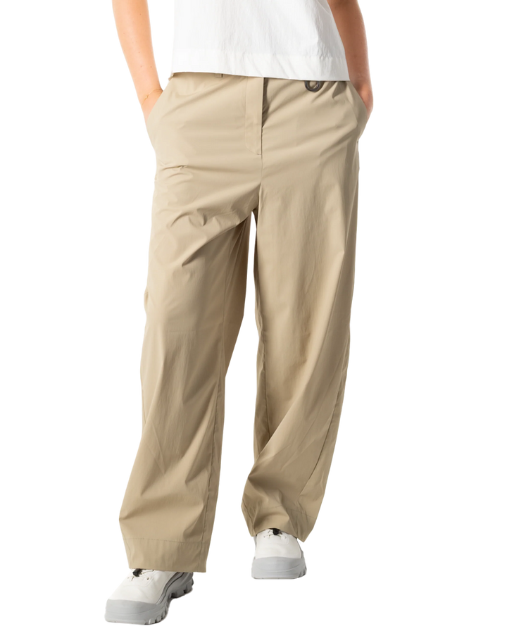 WOMEN'S BARREL LEG PANTS WARM SAND